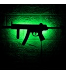 Product categories - Abigali LED gaming lamp USB COD MP5 RGB rifle with remote control black - product 4