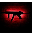 Product categories - Abigali LED gaming lamp USB COD MP5 RGB rifle with remote control black - product 5