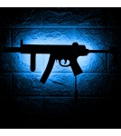Product categories - Abigali LED gaming lamp USB COD MP5 RGB rifle with remote control black - product 6