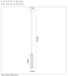 Pendant tube lamps - Lucide LIONEL Pendant 1xE27 black 73406/01/30 - product 8