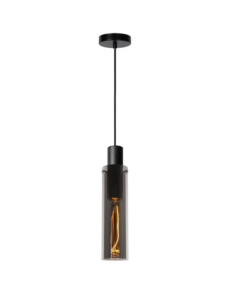 Pendant tube lamps - Lucide ORLANDO Pendant 1xE27 grey 74404/01/65 - product kolory-swiatla.pl 1