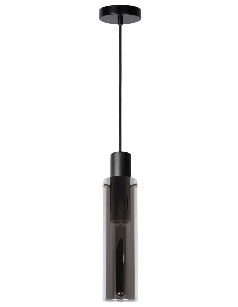 Pendant tube lamps - Lucide ORLANDO Pendant 1xE27 grey 74404/01/65 - product kolory-swiatla.pl 3