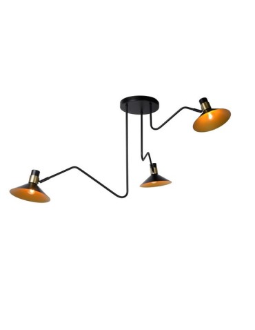Lucide PEPIJN Ceiling 3xE14 black 05128/03/30 - product 2