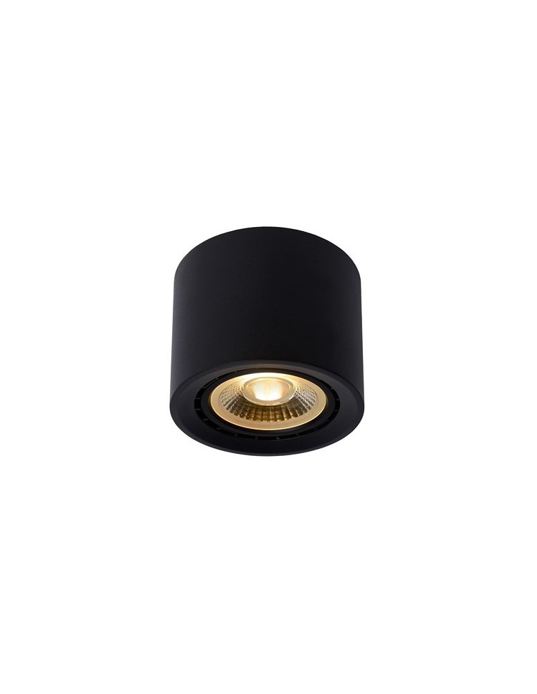 Ceiling luminaires for replaceable light source - Lucide FEDLER Ceiling 1xGU10 black 09921/12/30 - product kolory-swiatla.pl 1