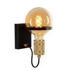Wall lamps - Lucide OTTELIEN Wall mounted 1xE27 satin black brass 30271/01/30 - product 2
