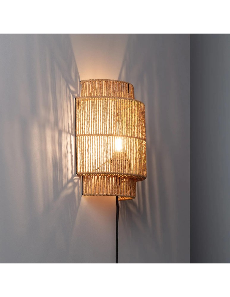 Wall lamps - Abruzzo LED Rattan wall lamp Boho Arianna E27 30cm ABR-KL-BH-E27 - product kolory-swiatla.pl 3