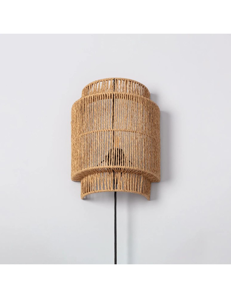 Wall lamps - Abruzzo LED Rattan wall lamp Boho Arianna E27 30cm ABR-KL-BH-E27 - product kolory-swiatla.pl 4