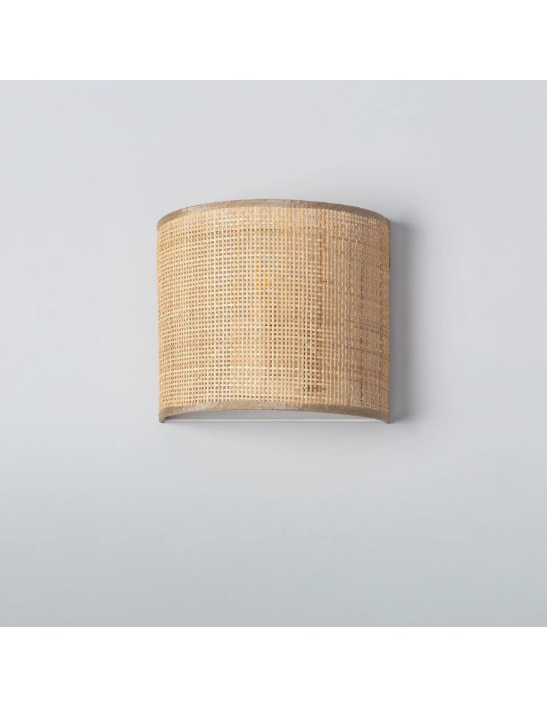 Wall lamps - Abruzzo LED wall lamp in Rattan Bogho Bianca 25cm ABR-KL-BH-E14 - product kolory-swiatla.pl 7
