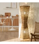Abruzzo Lampa Podłogowa 130cm z Włókien Naturalnych Boho Carlotta 2x E27 ABR-LP2-BH-E27