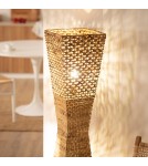 Abruzzo Lampa Podłogowa 130cm z Włókien Naturalnych Boho Carlotta 2x E27 ABR-LP2-BH-E27