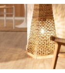 Abruzzo Lampa Podłogowa 130cm z Włókien Naturalnych Boho Carlotta 2x E27 ABR-LP2-BH-E27