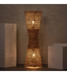 Abruzzo Lampa Podłogowa 130cm z Włókien Naturalnych Boho Carlotta 2x E27 ABR-LP2-BH-E27