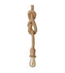 Pendant lamps - Abruzzo Hemp Rope Boho Daria E27 150cm Pendant Lamp ABR-LW3-BH-E27 - product 1
