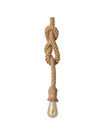 Abruzzo Lampa Wisząca Lina Konopna Boho Daria E27 150cm ABR-LW3-BH-E27