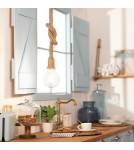 Pendant lamps - Abruzzo Hemp Rope Boho Daria E27 150cm Pendant Lamp ABR-LW3-BH-E27 - product 3