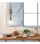 Pendant lamps - Abruzzo Hemp Rope Boho Daria E27 150cm Pendant Lamp ABR-LW3-BH-E27 - product 4