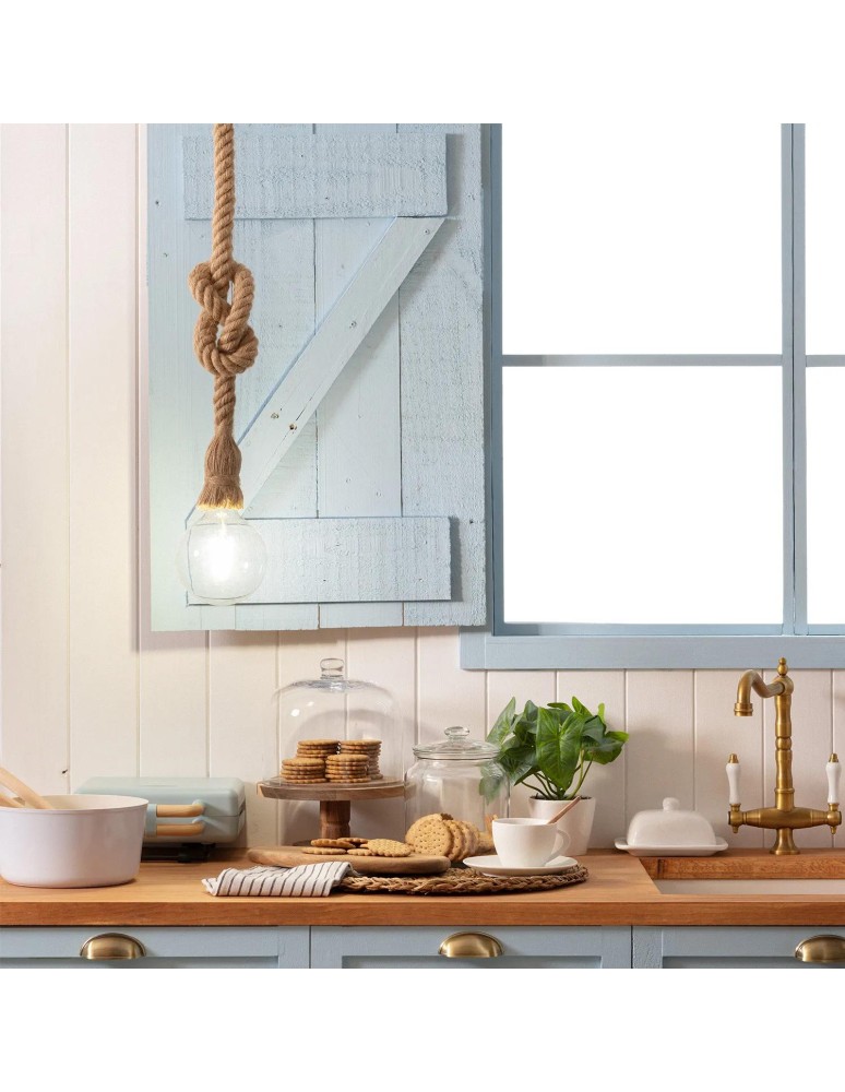 Pendant lamps - Abruzzo Hemp Rope Boho Daria E27 150cm Pendant Lamp ABR-LW3-BH-E27 - product kolory-swiatla.pl 4