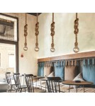 Pendant lamps - Abruzzo Hemp Rope Boho Daria E27 150cm Pendant Lamp ABR-LW3-BH-E27 - product 5