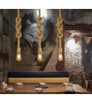 Pendant lamps - Abruzzo Hemp Rope Boho Daria E27 150cm Pendant Lamp ABR-LW3-BH-E27 - product 6