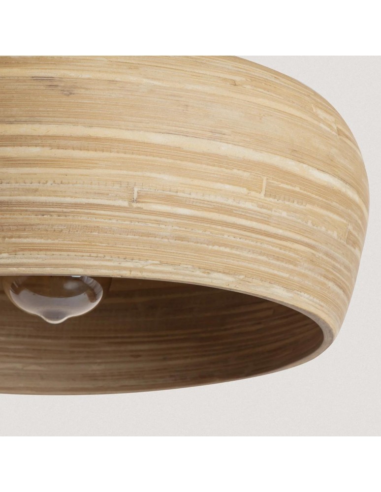 Abruzzo Lampa Wisząca Bambusowa Boho Elena E27 35cm ABR-LW4-BH-E27