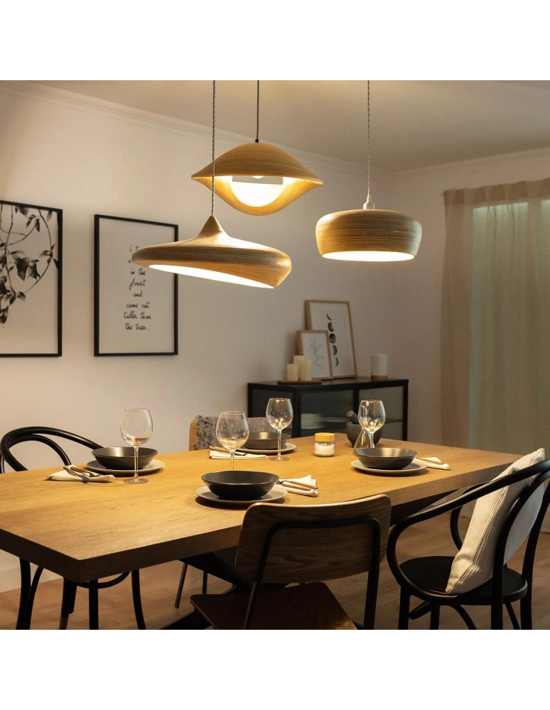 Boho pendant lamps - Abruzzo Bamboo Pendant Lamp Boho Elena E27 35cm ABR-LW4-BH-E27 - product kolory-swiatla.pl 4