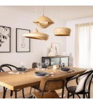 Abruzzo Lampa Wisząca Bambusowa Boho Elena E27 35cm ABR-LW4-BH-E27