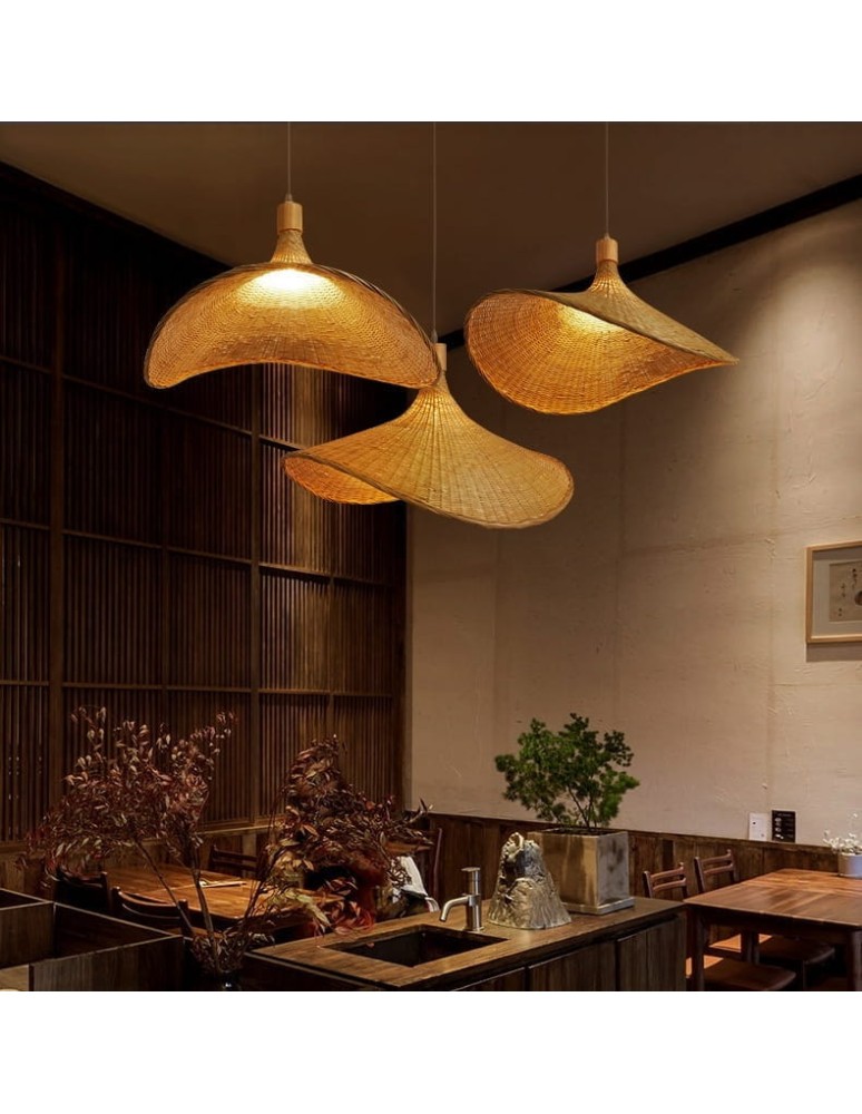 Abruzzo Lampa Wisząca Boho Kapelusz z Włókna Naturalnego Eleonora 50cm E27 ABR-LW5-BH50-E27 Abruzzo Lampa Wisząca Boho Kapelusz z Włókna Naturalnego Eleonora 50cm E27 ABR-LW5-BH50-E27