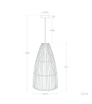 Boho pendant lamps - Abruzzo Bamboo Emilia E27 30cm Boho Pendant Lamp ABR-LW7-BH-E27 - product 10