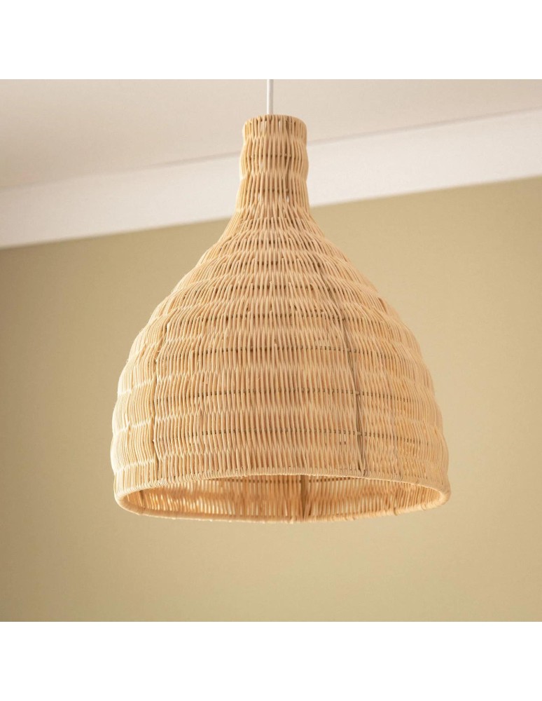 Abruzzo Lampa Wisząca Boho z Rattanu Flavia 30cm E27 ABR-LW8-BH-E27