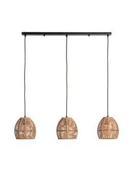 Abruzzo Francesca 3xE27 Braided Paper Bohp Pendant Lamp ABR-LW9-BH-E27