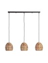 Abruzzo Francesca 3xE27 Braided Paper Bohp Pendant Lamp ABR-LW9-BH-E27