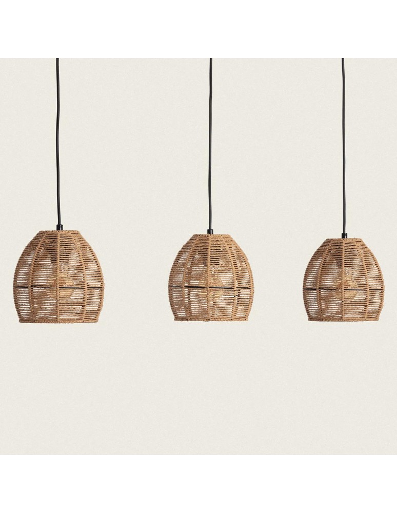Abruzzo Lampa Wisząca Bohp z Plecionego Papieru Francesca 3xE27 ABR-LW9-BH-E27