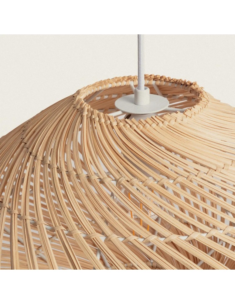 Abruzzo Lampa Wisząca Boho z Rattanu  Giorgia 50cm E27 ABR-LW11-BH-E27