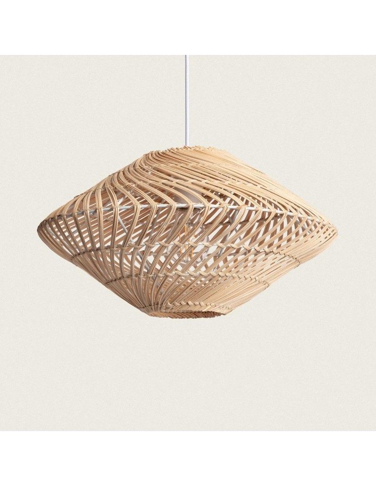 Abruzzo Lampa Wisząca Boho z Rattanu  Giorgia 50cm E27 ABR-LW11-BH-E27