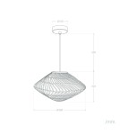 Boho pendant lamps - Abruzzo Giorgia 50cm E27 Rattan Boho Pendant Lamp ABR-LW11-BH-E27 - product 8