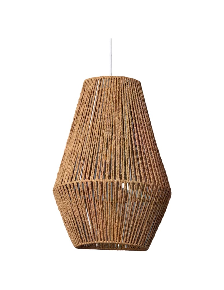 Boho pendant lamps - Abruzzo Giula Braided Paper Boho Pendant Lamp 30cm E27 ABR-LW12-BH-E27. - product kolory-swiatla.pl 1