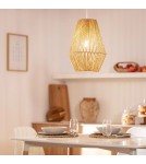 Boho pendant lamps - Abruzzo Giula Braided Paper Boho Pendant Lamp 30cm E27 ABR-LW12-BH-E27. - product 2