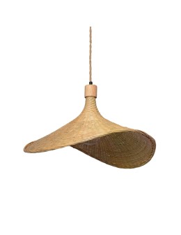 Abruzzo Lampa Wisząca Boho Kapelusz z Bambusa Isabella 40cm E27 ABR-LWS-BH40-E27