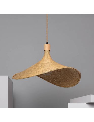 Abruzzo Boho Bamboo Hat Pendant Lamp Isabella 40cm E27 ABR-LWS-BH40-E27 - product 2