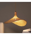 Boho pendant lamps - Abruzzo Boho Bamboo Hat Pendant Lamp Isabella 40cm E27 ABR-LWS-BH40-E27 - product 7