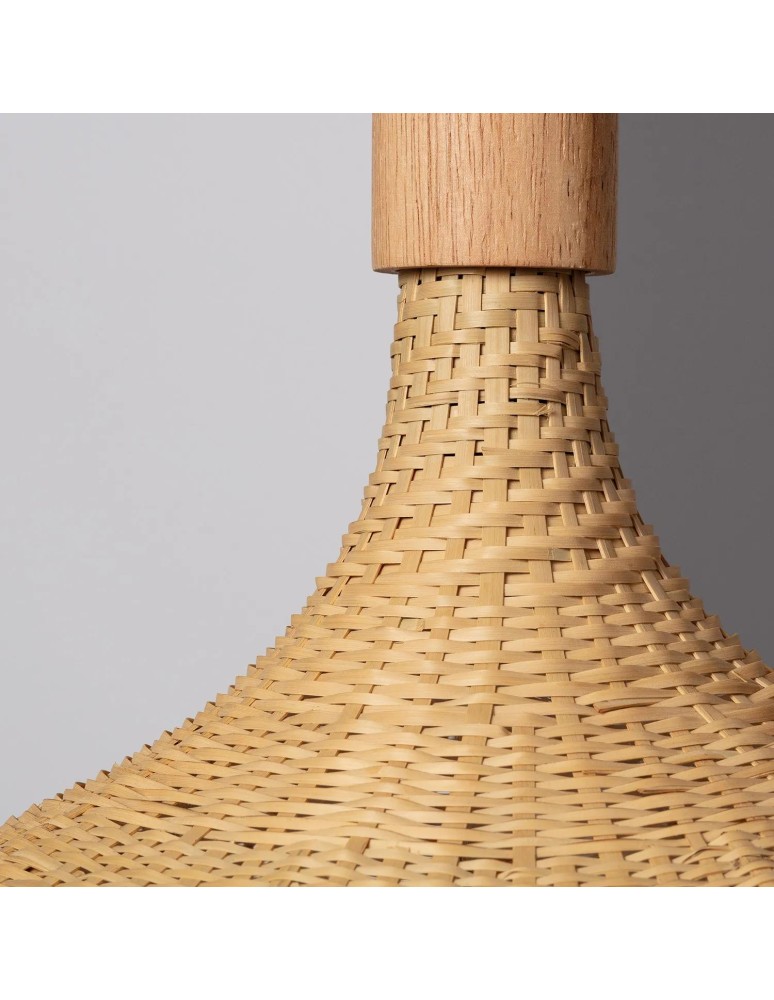 Boho pendant lamps - Abruzzo Boho Bamboo Hat Pendant Lamp Isabella 40cm E27 ABR-LWS-BH40-E27 - product kolory-swiatla.pl 9