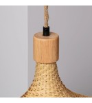 Boho pendant lamps - Abruzzo Boho Bamboo Hat Pendant Lamp Isabella 40cm E27 ABR-LWS-BH40-E27 - product 10