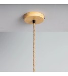 Boho pendant lamps - Abruzzo Boho Bamboo Hat Pendant Lamp Isabella 40cm E27 ABR-LWS-BH40-E27 - product 11