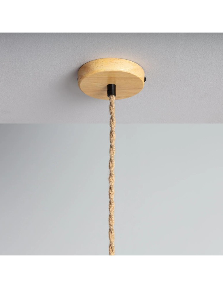 Boho pendant lamps - Abruzzo Boho Bamboo Hat Pendant Lamp Isabella 40cm E27 ABR-LWS-BH40-E27 - product kolory-swiatla.pl 11