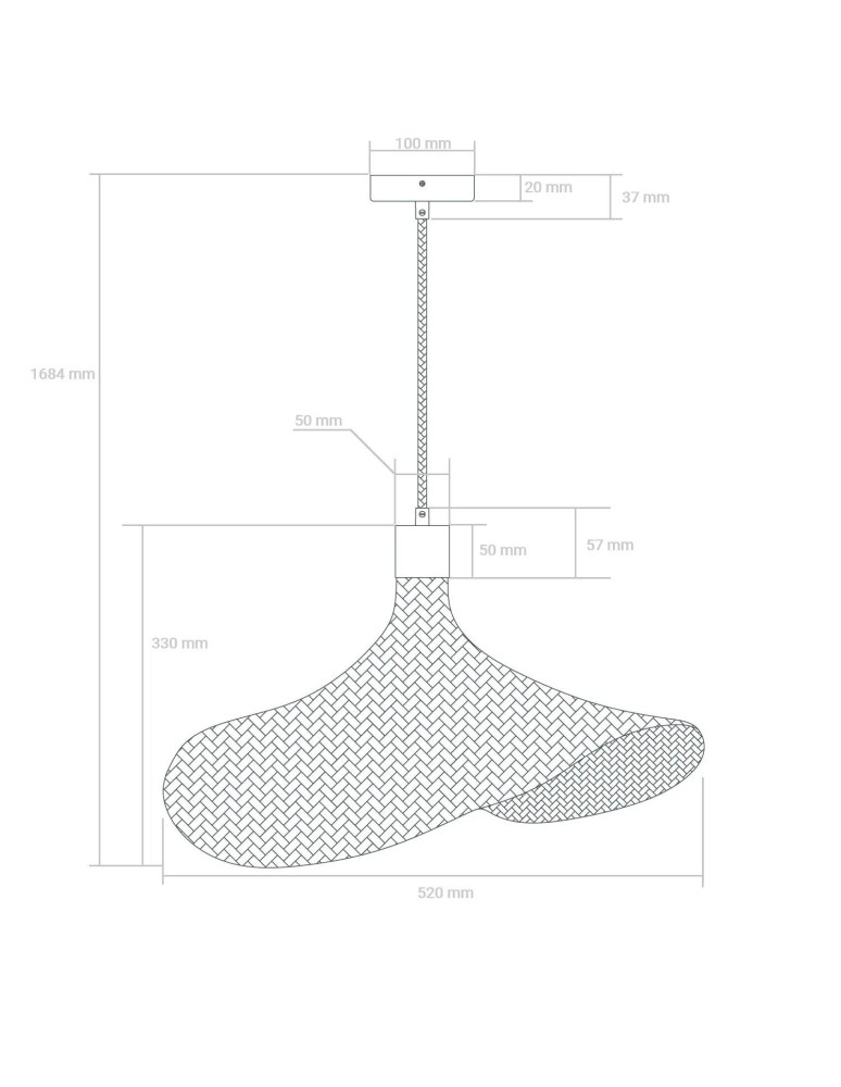 Abruzzo Lampa Wisząca Boho Kapelusz z Bambusa Isabella 40cm E27 ABR-LWS-BH40-E27 Abruzzo Lampa Wisząca Boho Kapelusz z Bambusa Isabella 40cm E27 ABR-LWS-BH40-E27