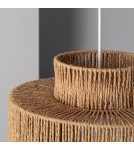 Abruzzo Lampa Wisząca Boho z Plecionego Papieru Sara 40cm E27 ABR-LW14-BH-E27