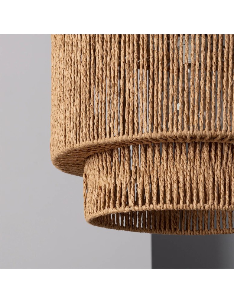 Boho pendant lamps - Abruzzo Braided Paper Boho Pendant Lamp Sara 40cm E27 ABR-LW14-BH-E27 - product kolory-swiatla.pl 8