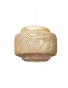 Abruzzo Bamboo Livia 42cm E27 Boho Pendant Lamp ABR-LW17-BH-E27