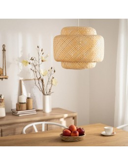 Abruzzo Bamboo Livia 42cm E27 Boho Pendant Lamp ABR-LW17-BH-E27 - product 2