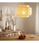 Abruzzo Lampa Wisząca Boho z Bambusa Livia 42cm E27 ABR-LW17-BH-E27